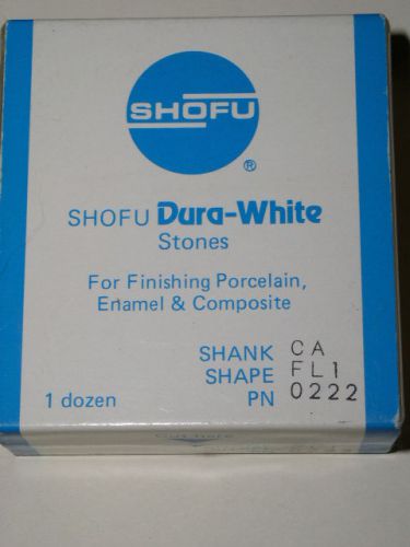 Shofu Dental Lab Dura White Stones CA Shank FL1