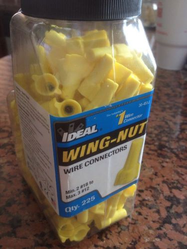 Ideal 30-451j wire connector wing nut yellow head 225 pk. for sale
