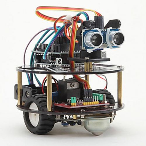 Funduino little smart turtle + smart car learning kit for arduino for sale