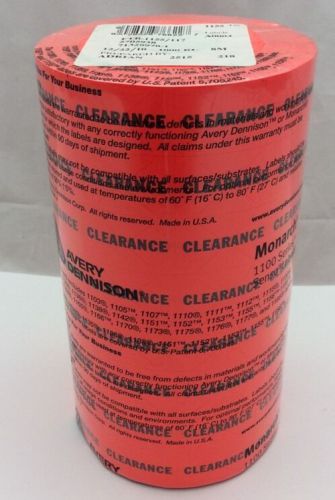 Monarch 1150 1160 1170 1180 Clearance Pricing Gun Labels 1 Sleeve 8 Rolls Avery