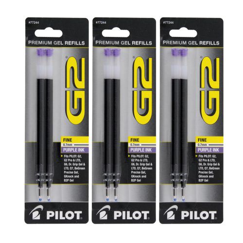 Pilot G2, Dr. Grip Gel/Ltd, ExecuGel G6, Q7 Rollerball Gel Ink Pen Refills, 0.7m