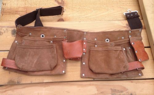 Mil-Surplus Carpenters Tool Belt With 4 Pockets, Atchison Leather Products.