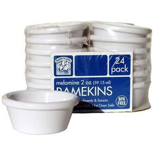 Lot of 24, melamine 2 oz. ramekins, perfect for condiments &amp; sauces, free ship for sale