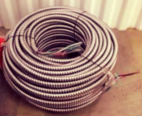 12-4 250 ft brown/orange/yellow/gray/green metal clad cable for sale