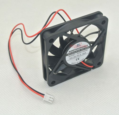 1pcs DC Fan 6CM 6010 5V 0.3A Sleeve Audio LED Cooling