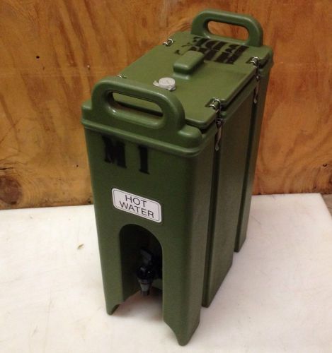 CAMBRO 500LCD 5 GALLON HOT/ COLD DRINK ARMY GREEN, MILITARY GRADE VERY NICE #1