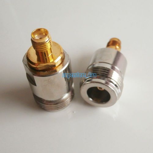 1Pcs N female jack to SMA female jack RF coaxial adapter connector