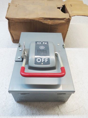 GENERAL ELECTRIC 60 AMP SAFETY SWITCH TH4322, 240 VAC (NEW)