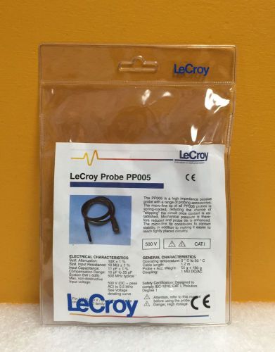 LeCroy PP005  500 MHz, 500V Max, High Impedance Passive Probe, New + Accy&#039;s