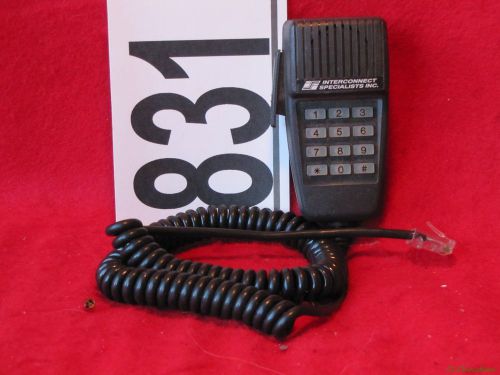 Motorola / interconnect specialists keypad mobile radio microphone ttm-9100 #831 for sale