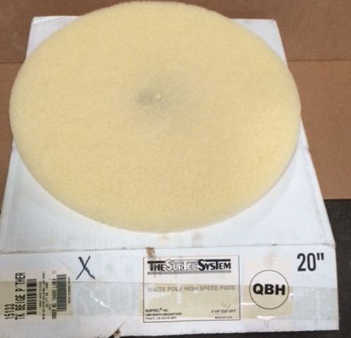 20&#034; Biege floor buff pad by Glit, case of 5 each pads