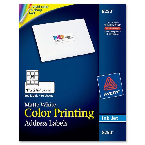 Avery Dennison AVE8250 Color Label - Ink Jet