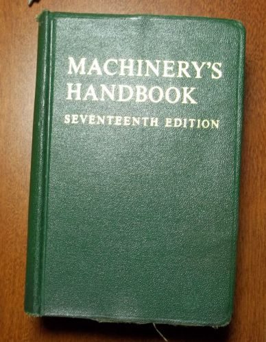1965 Machinery&#039;s Handbook 17th Edition 2104 Pages