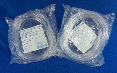 Lot 2ea medline ref hcs4525 25’ clear crush resistant oxygen supply tube  for sale