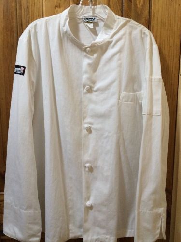 5 Rooe Button Chef Coat From Chefwear 100% Cotton Size Medium