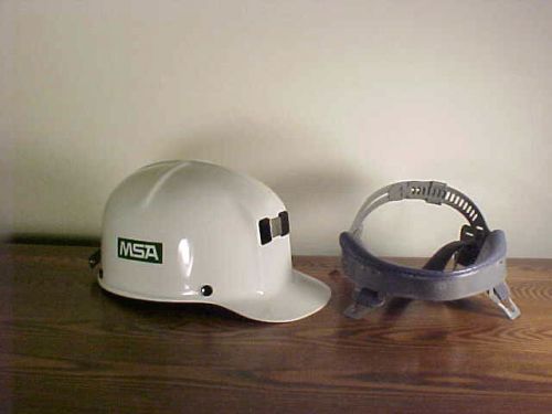 VTG.WHITE MSA COMFO CAP/HAT/HELMET ANS 1 Z89.1 1986 LINER IS INCLUDED! NEW COND.
