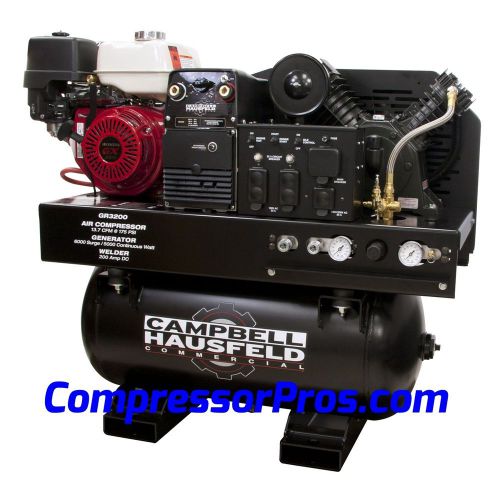 Air Compressor Generator Welder Combination on 30 Gallon Tank
