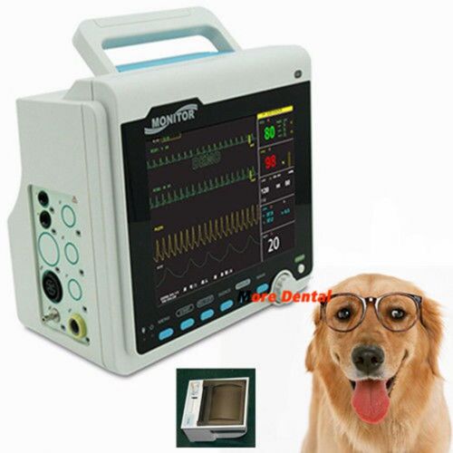 Veterinary Patient Monitor 6 Parameters +FREE PRINTER+NIBP+SPO2+PR+ECG+TEMP+RESP