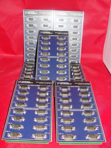 National Instruments RS-232 16-Port DB-9 Serial Breakout Module Lot of 7