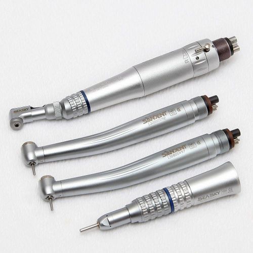 2x nsk turbine dental high speed handpiece 4h + kit contra angle straight motor for sale