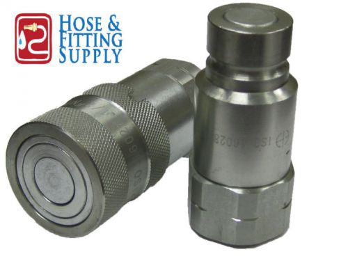 Hydraulic quick couplings -flush face/flat face set 3/4 for sale
