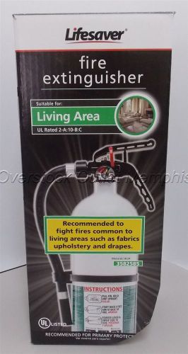 Lifesaver kidde fire extinguisher for living area- ul rated 2-a:10-b:c #fx210w for sale