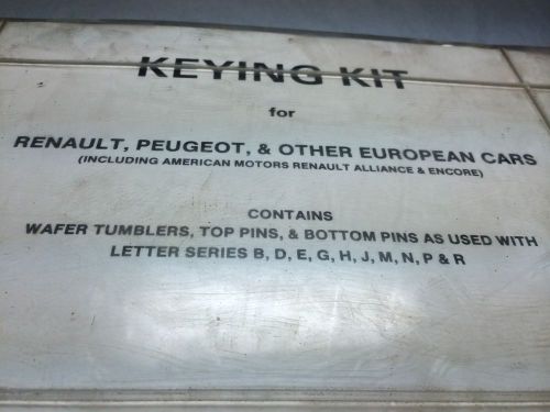 Renault, Peugeot, &amp; Other European Cars, A-25-272 Keying Kit