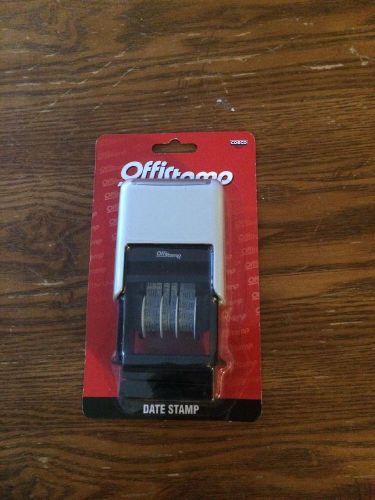Cosco 034506 offistamp self-inking date stamp black ink! for sale