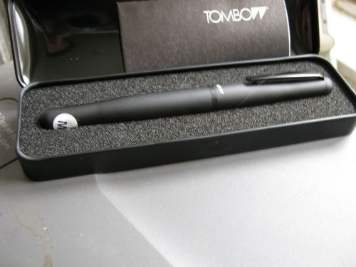 Tombow Object fountain pen matte black body med nib New