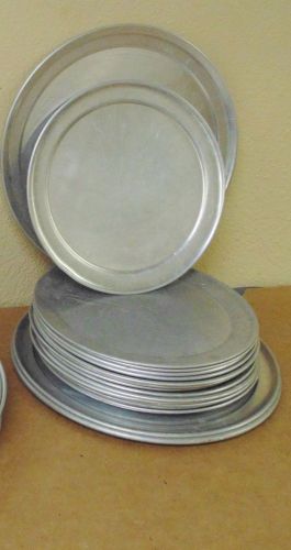 Pizza Tray Serving Pan lot of 15x10&#034; and 3x12&#034; Pizza Tray Aluminum