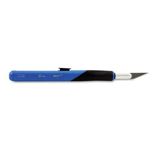 Retract-a-blade knife, #11 blade, blue/black for sale