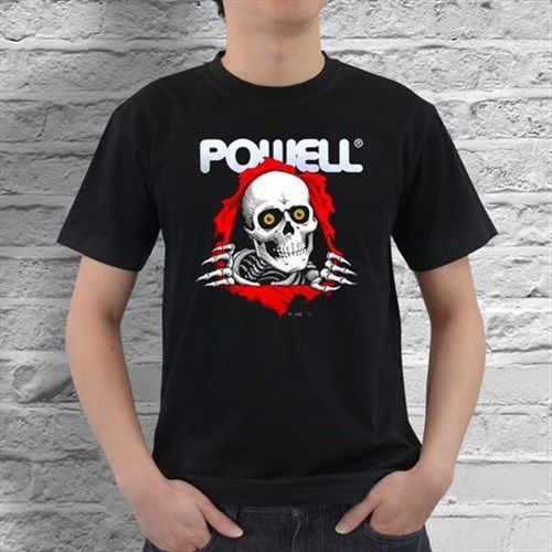 New Powell Mens Black T-Shirt Size S, M, L, XL, XXL, XXXL