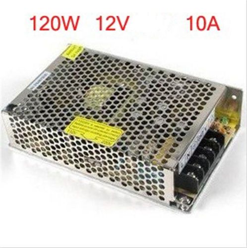12v 10a power supply charger adapter for led lights metal