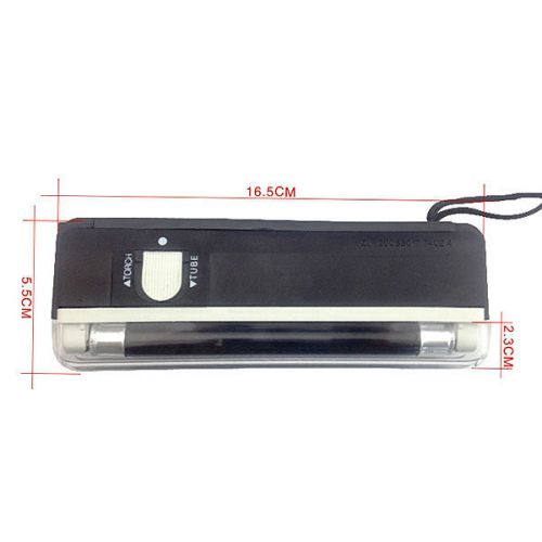 2-in-1 Portable UV Counterfeit Money Detector LED Flashlight Spotlight Torch