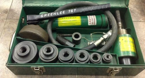 Greenlee 7306 hydraulic punch set 1/2&#034; to 3&#034; for sale