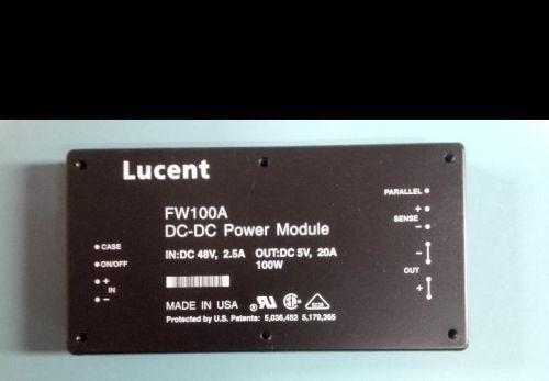 NEW LUCENT FW100A D/C TO D/C POWER MODULE 48V IN, 5V / 100W OUT