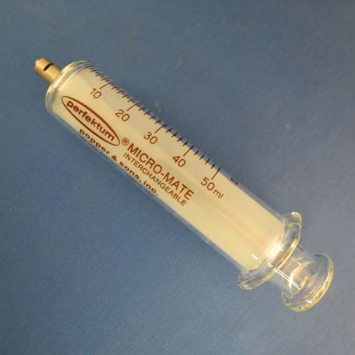Perfektum micro-mate metal luer tip 50ml syringe by popper &amp; sons for sale
