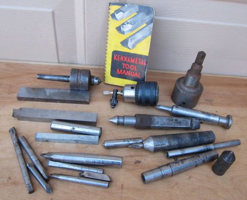 Lot of assorted .lathe cutter , live center , usa ,used for sale