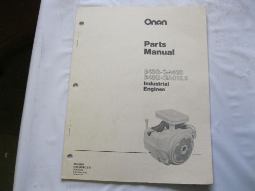 ONAN B48G-GA020 &amp; B48G-GA019.9 ENGINE PARTS MANUAL 965-0256