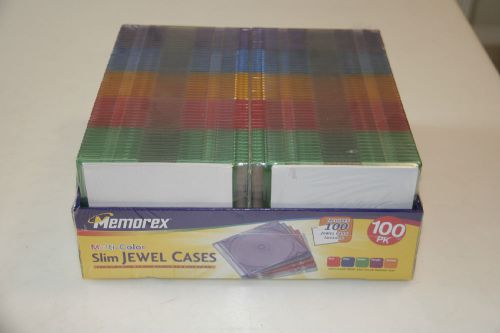 Memorex Multi Color Slim Jewel Cases