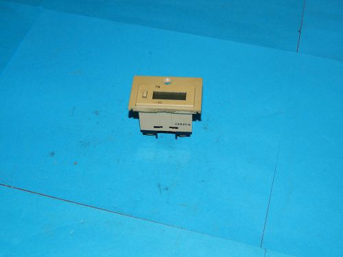 Omron H7EC-BLM 6 digit counter totalizer w/ flush mount adapter H7ECBLM