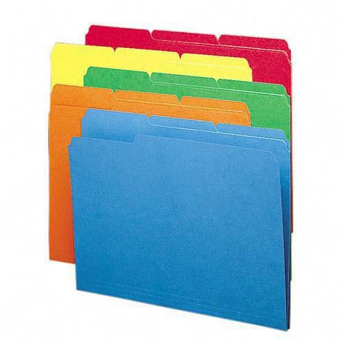 Smead Smd-16943 Colored File Folder - Legal 8.5&#034; X 14&#034; 1/3 Tab Cut