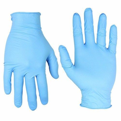 Custom Leathercraft 2320S Nitrile Disposable Gloves Powdered, Box of 100, Small
