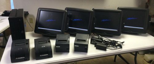 Radiant systems pos aloha 4 x p1515  wes / server  epson printers! for sale