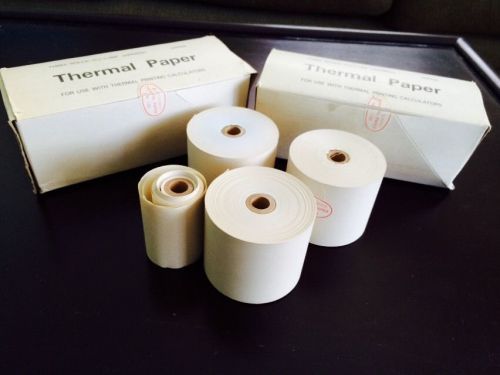 Vintage Thermal Printing Calculator Receipt Paper 2.5 X 164 Tape Rockwell TT-270