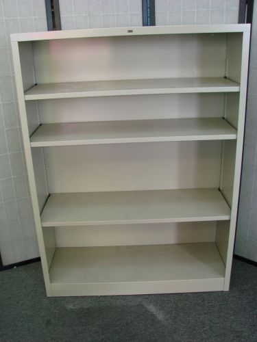 Hon metal industrial open file cabinet 3 adjustable shelves 34-1/2x13x47 euc for sale
