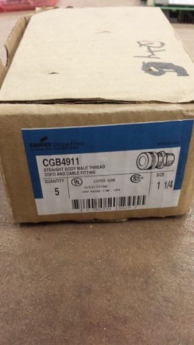 BOX OF 6 CROUSE-HINDS CGB4911-CABLE GLAND FITTING  9E