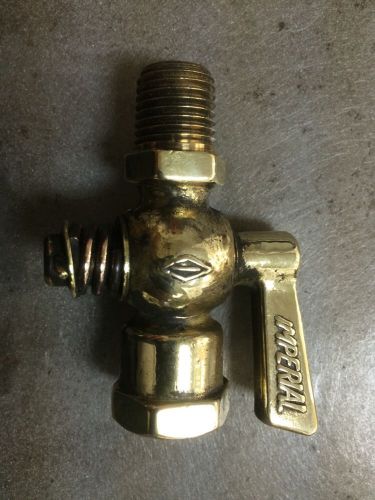Brass gas water 1/4&#034; pipe thread valve check fuel drain petcock motorcycle for sale