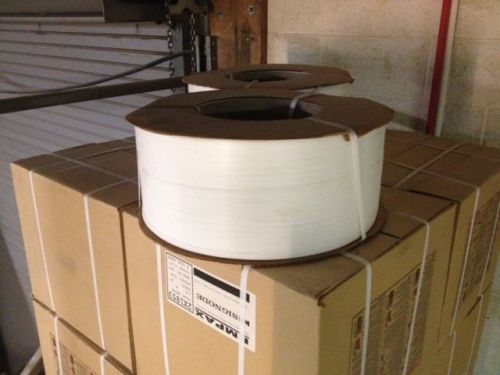 Empax signode 2x1853 white poly strapping for packaging machines for sale