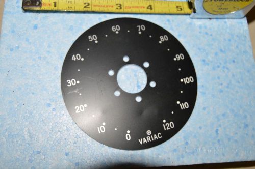 VARIAC Dial Plate Part - No. W5-950